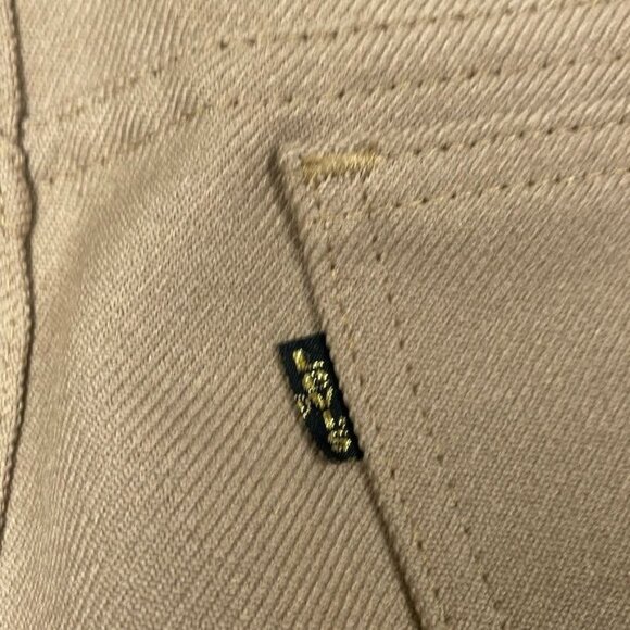Vintage Levis Action Slacks Brown Polyester Trousers W36 L31 USA-Made a0183 - Picture 5 of 10